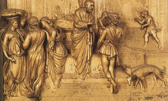 Lorenzo Ghiberti Isaac Sends Esau to Hunt china oil painting image